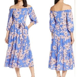 ELIZA J Floral Midi Dress